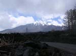 der Etna in schwarz und weiss